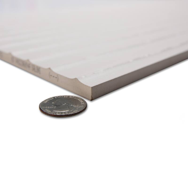 Merola Tile Lumiere Rythme Blanco 11-3/4" x 35-3/8" Ceramic Wall Tile