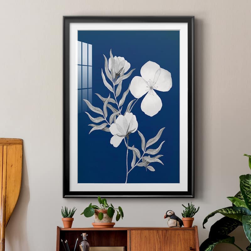 Indigo Sketch II Premium Framed Print - Ready to Hang