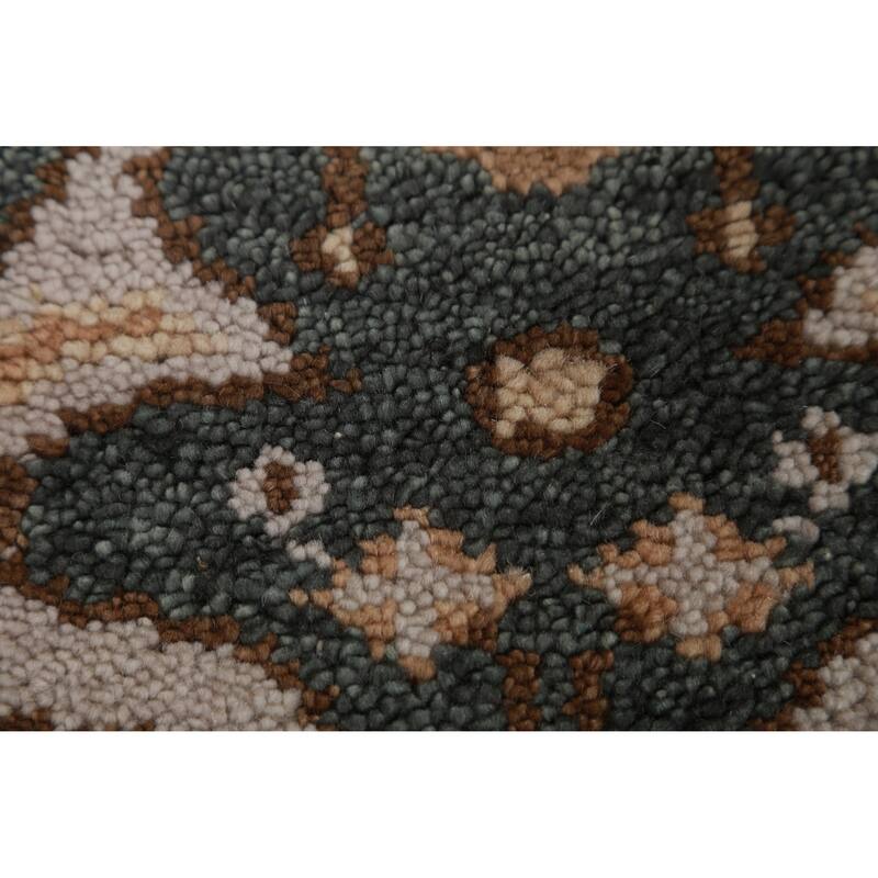 All-Over Oushak Oriental Runner Rug Handmade Wool Carpet - 2'9" x 8'4"