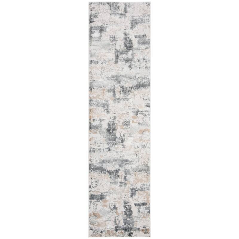 SAFAVIEH Vogue Lina Modern & Contemporary Abstract Beige/Charcoal Rug