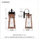 preview thumbnail 7 of 5, Carolina 1-Light Aged Copper Outdoor Wall Lantern