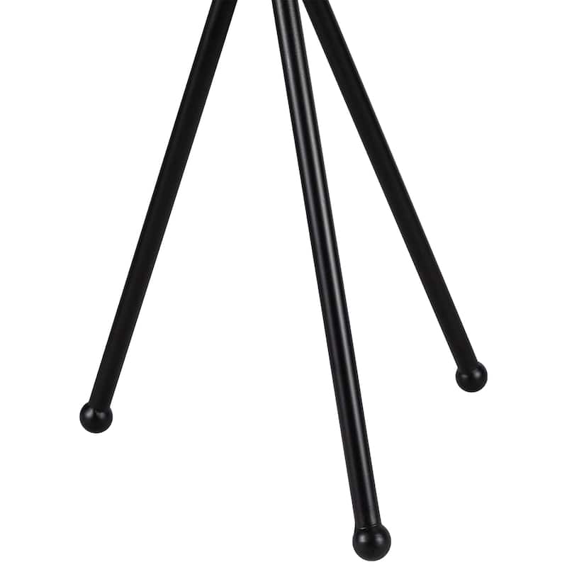 Iron Table Lamp with Wire Cylinder Shade - 19.5" - Black and Gold - 19.5