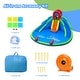 preview thumbnail 9 of 8, Costway Inflatable Bounce House Water Splash Pool Dual Slide Climbing