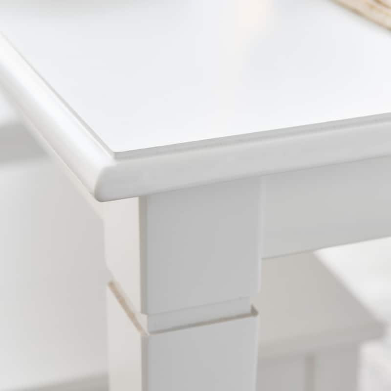Dining Table with Solid Wood Legs