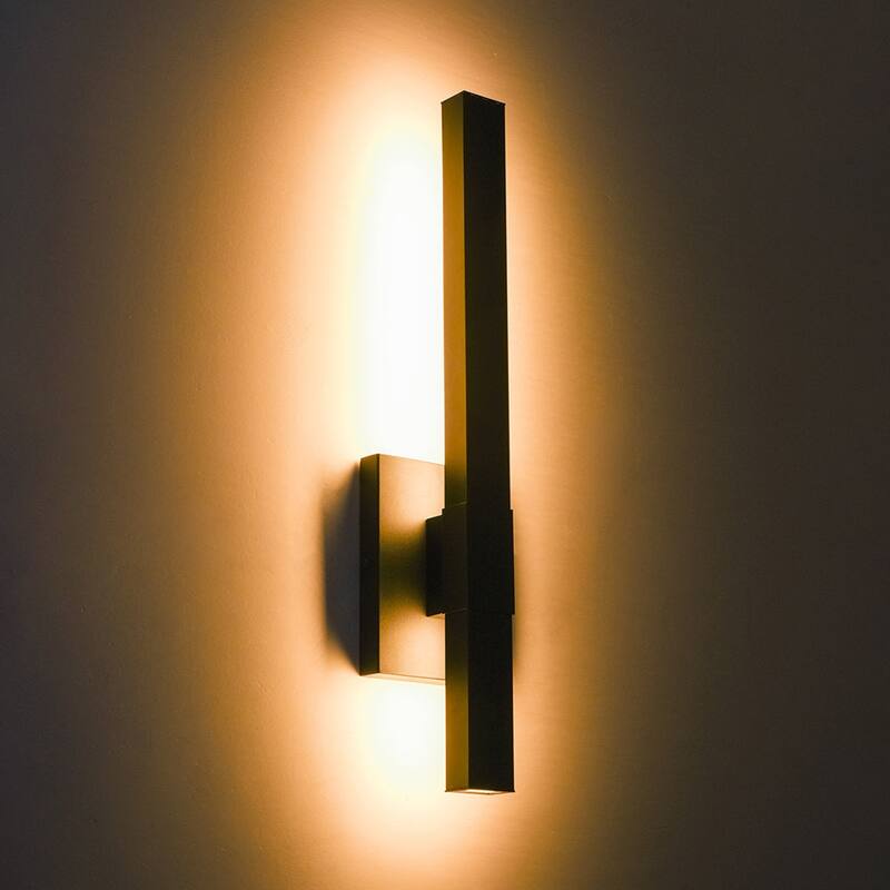 Dimmable LED Sleek Long Strip Exterior Wall Sconce