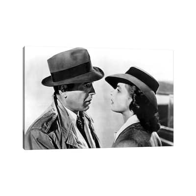 iCanvas "Casablanca With Bergman & Bogart - 1943 Oscar Outstanding Motion Picture" by Rue Des Archives Canvas Print