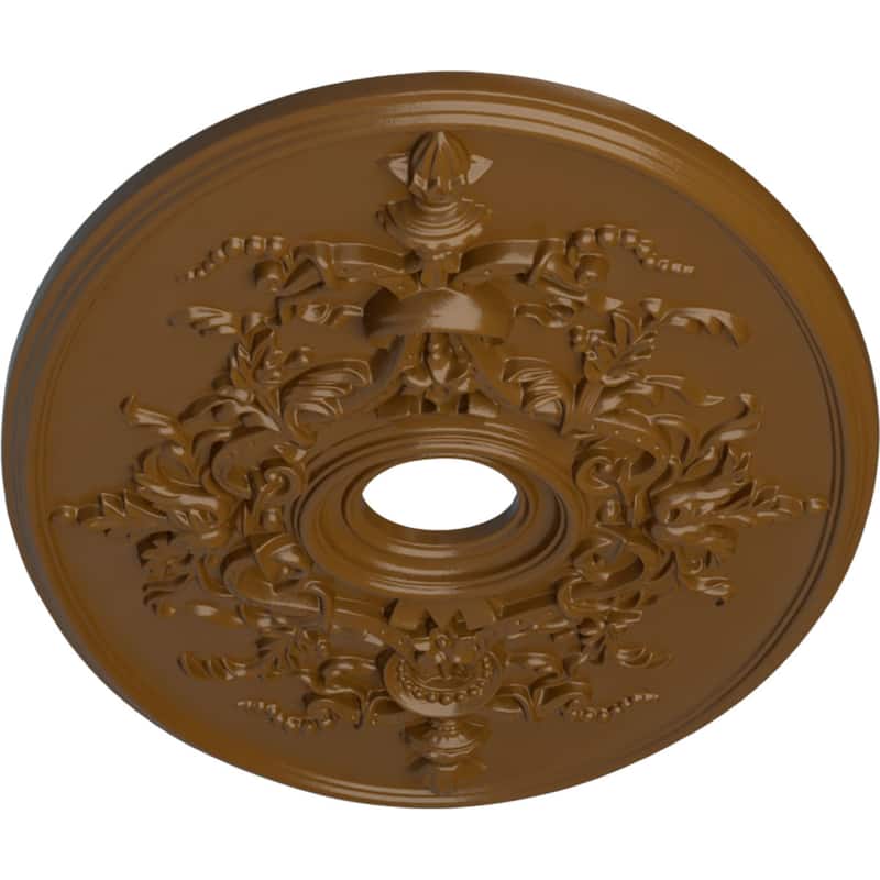 30 3/4"W x 21/14"H x 3 7/8"ID x 1 5/8"P Alexa Ceiling Medallion