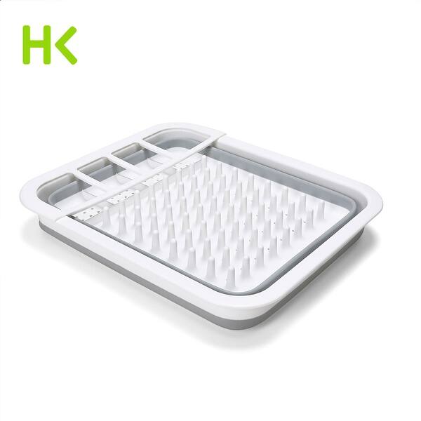 Extra Large Antimicrobial Dish Drying Rack Collapsible Dish Rack Over The Sink Dish Drainer M On Sale Overstock 31117644 Many dish drying racks come with stylish designs to seamlessly blend in with your kitchen's decor. usd