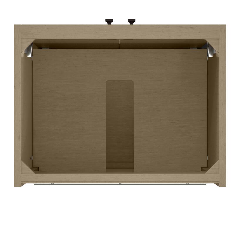 Chianti 24" Single Vanity, Walnut Whisper w/ White Composite Stone Top
