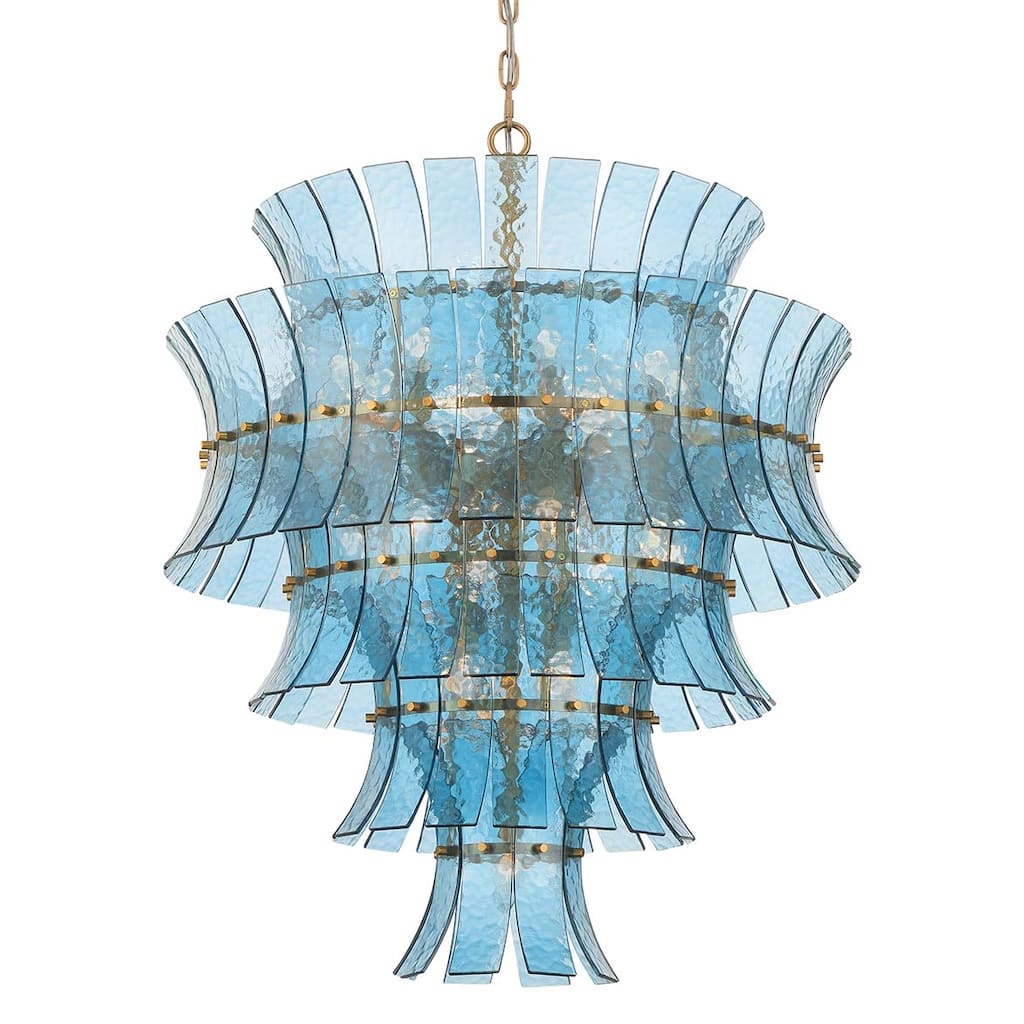 Crystorama Lighting Group ABI-2008-BL Abigail 21 Light 30" Wide