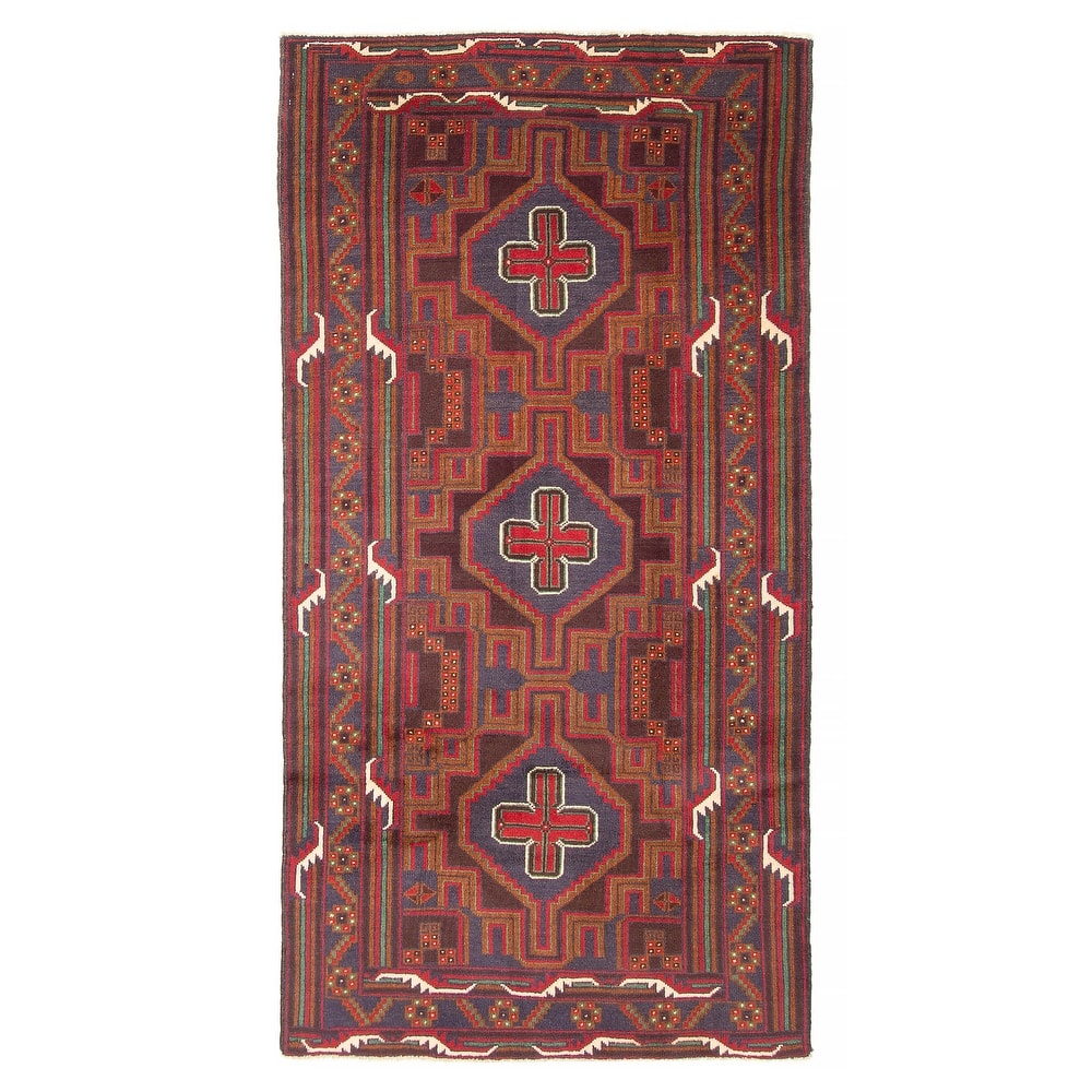ECARPETGALLERY Hand-knotted Teimani Brown Wool Rug - 3'6 x 6'9