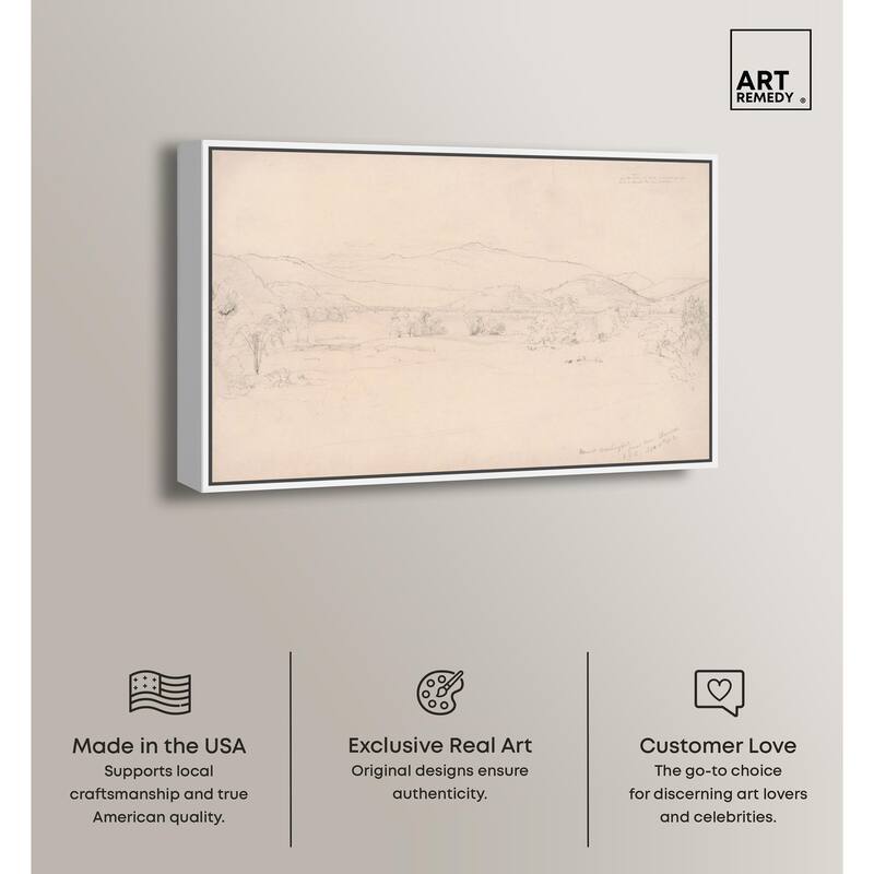 Study for View Mt. Washington Canvas by Art Remedy