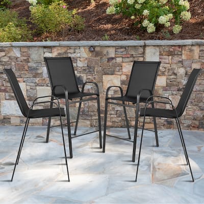 4 Pack Plastic Stackable Pre-K/School Chairs with 10.5"H Seat