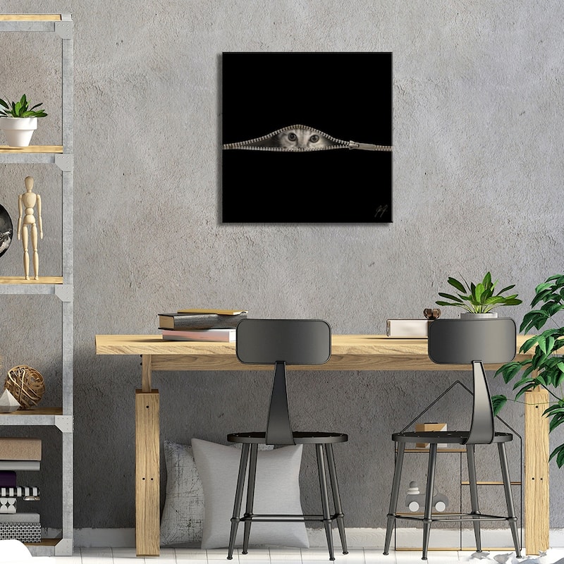 The Timid Print On Wood by Kathrin Federer - Multi-Color