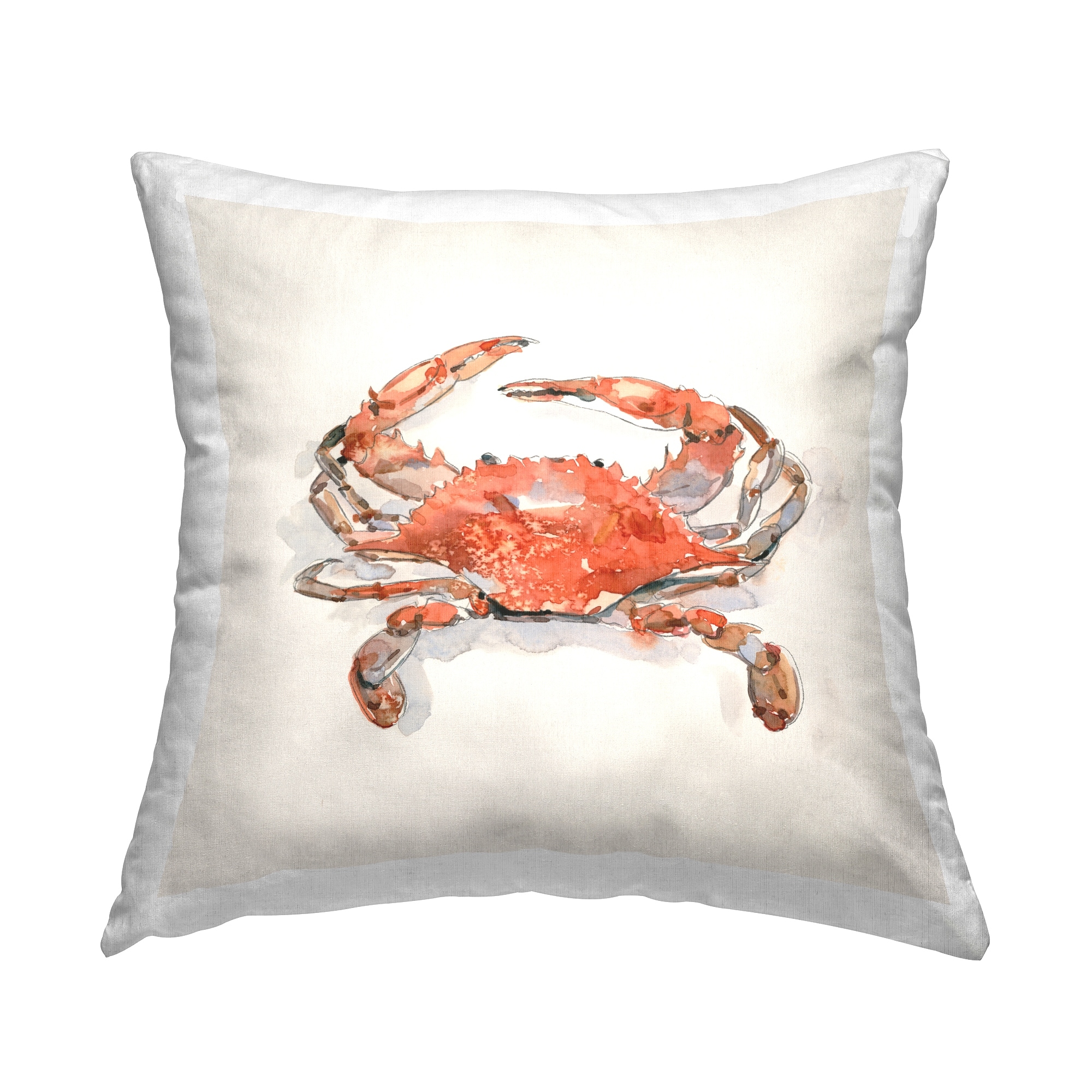 Stupell Nautical Red Crab Decorative Printed Throw Pillow Design by Emma Caroline Bed Bath Beyond 39671597