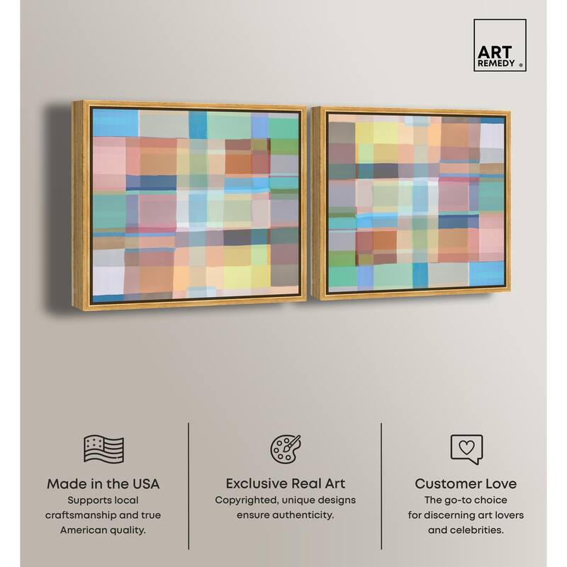 Mosaic Sneaker Canvas by Art Remedy