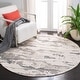 preview thumbnail 2 of 38, SAFAVIEH Handmade Abstract Mahmooda Contemporary Wool Rug 4' Round - Charcoal/Ivory - Round