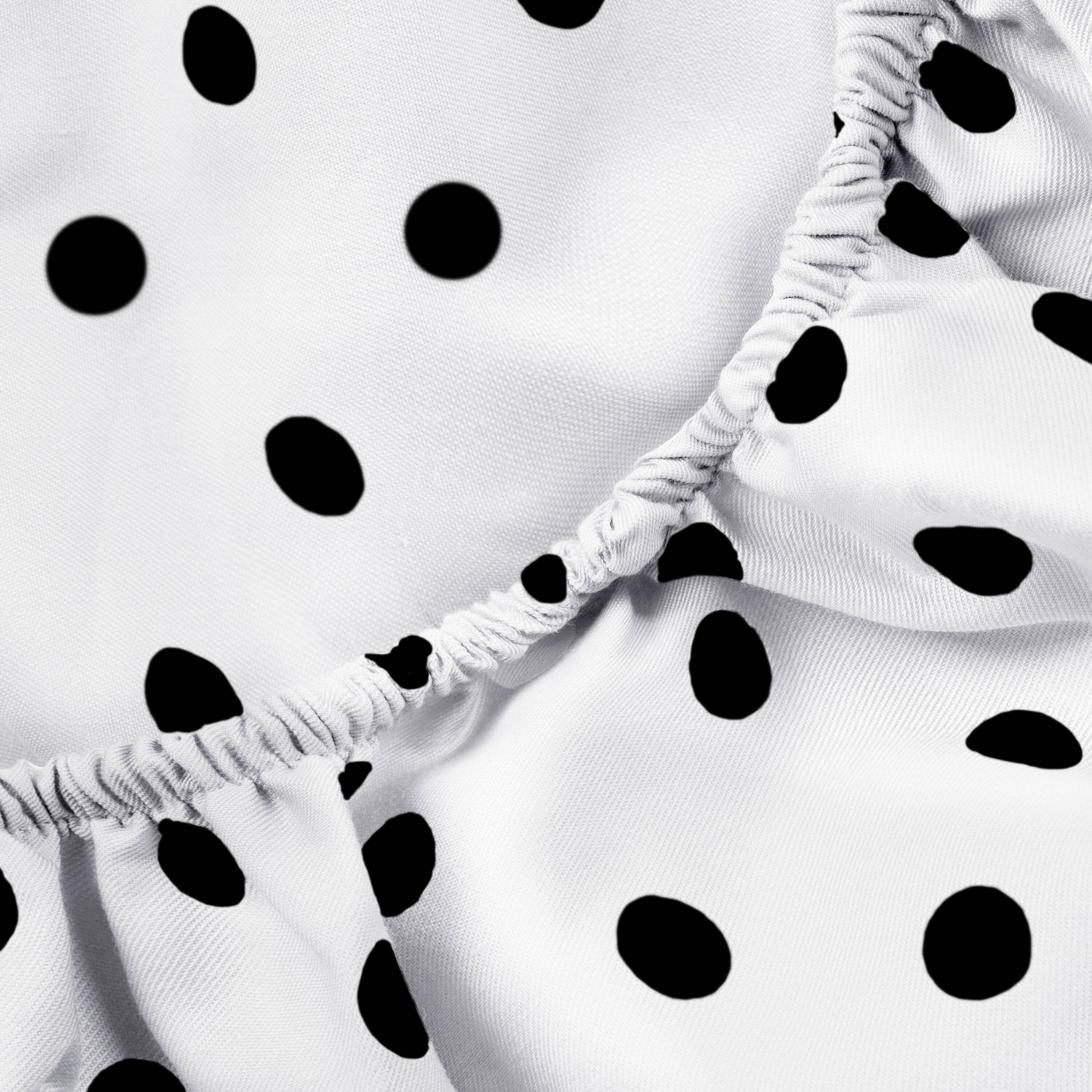 Superior Thread Count 600TC Cotton Blend Polka Dot Bed Sheet-image
