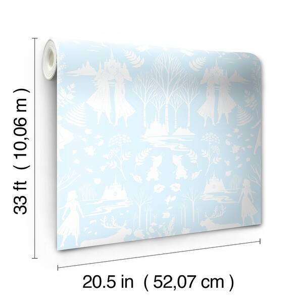 Disney Frozen 2 Nordic Green & Glitter Wallpaper