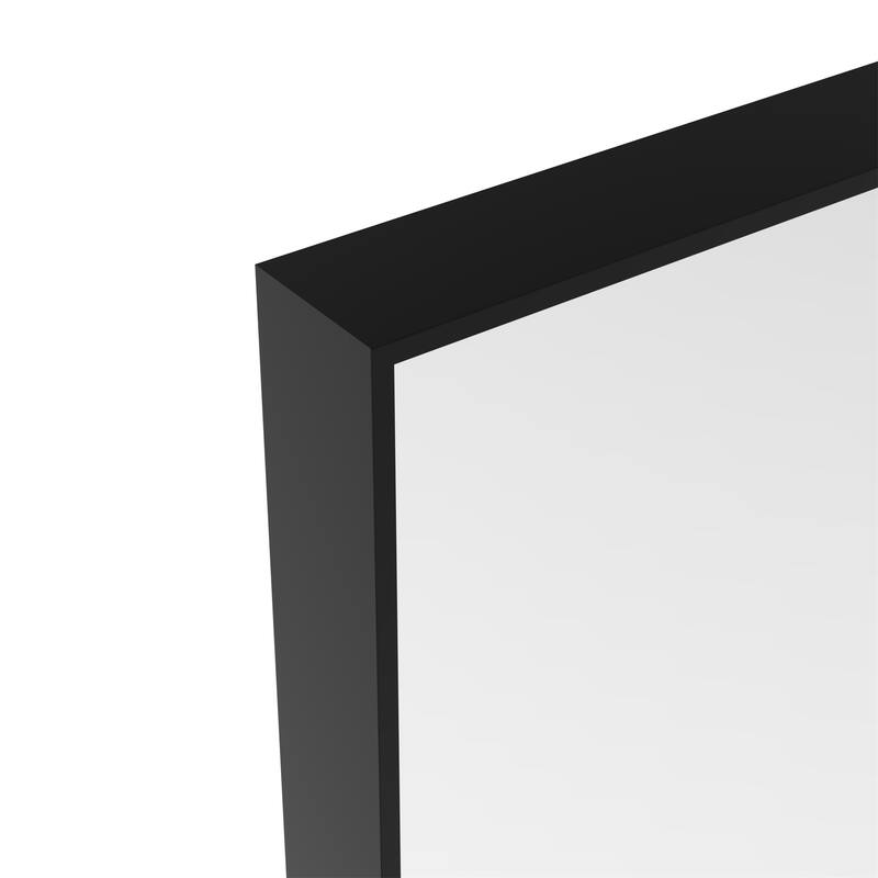60" x 36" Modern Rectangle Bathroom Mirror with Aluminum Frame
