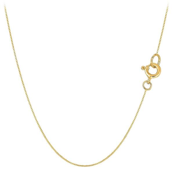 Shop Mcs Jewelry Inc 10 Karat Yellow Gold Box Chain Necklace 45mm Thin And Strong On Sale Overstock 20968025