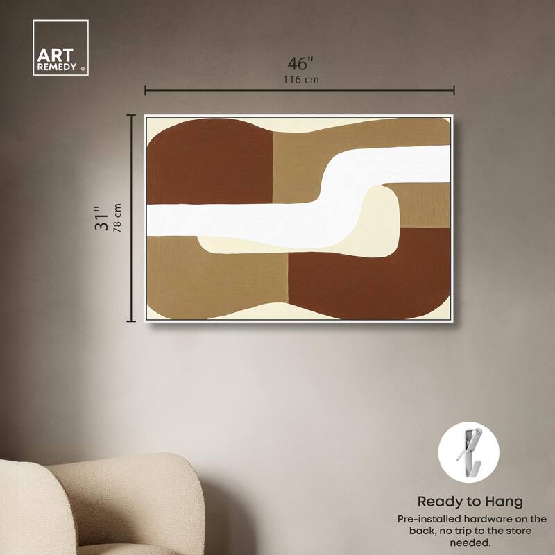 Minimal Wavy III Canvas by Art Remedy