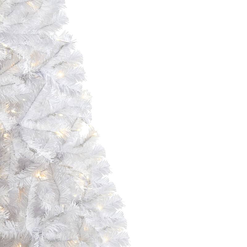 6’ Pre-Lit Artificial Christmas Tree, Clear LED Lights - 6 Foot