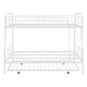 preview thumbnail 10 of 12, Contemporary & Simple Style Full XL over Queen Metal Bunk Bed with Twin Size Trundle, Save Space or Split Into 2 Beds, White