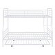 preview thumbnail 24 of 26, Full XL Over Queen Metal Bunk Bed w/ Twin Size Trundle, Dorm Convertible Heavy-Duty Iron Bed Frame w/ Ladder & Safety Guardrails
