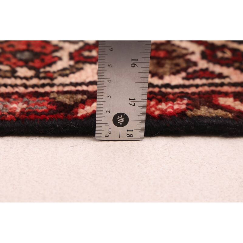 ECARPETGALLERY Hand-knotted Andelz Red Wool Rug - 3'5 x 9'5