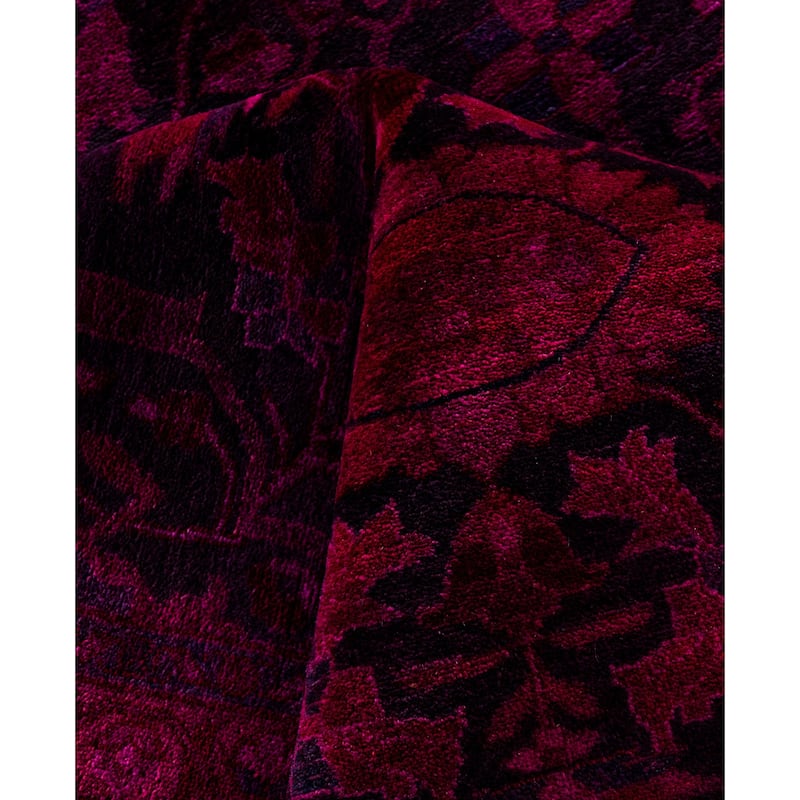 Overdyed One-of-a-Kind Hand-Knotted Area Rug - Pink - 9' 2" x 11' 10"