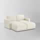 Option 2 Pieces+ 2 Ottoman