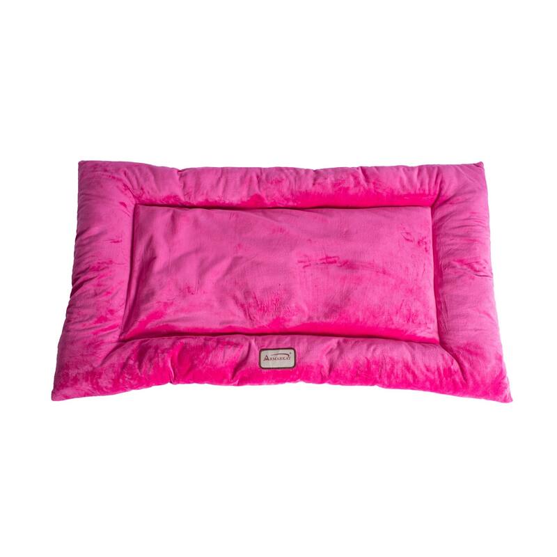 Pet Bed Mat, Dog Crate Soft Pad With Poly Fill Cushion