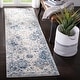 preview thumbnail 9 of 76, SAFAVIEH Madison Avery Boho Chic Distressed Area Rug 2'3" x 10' Runner - White/RoyalBlue