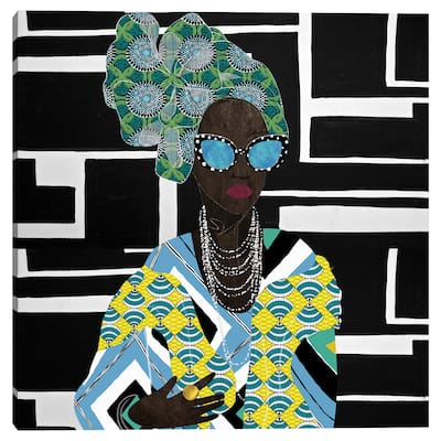 Geometrics Queen by Nikki Chu Canvas Art Print
