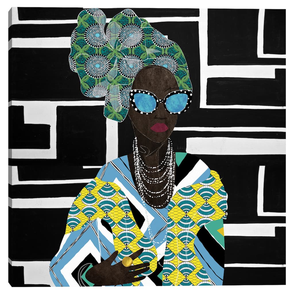 Geometrics Queen by Nikki Chu Canvas Art Print