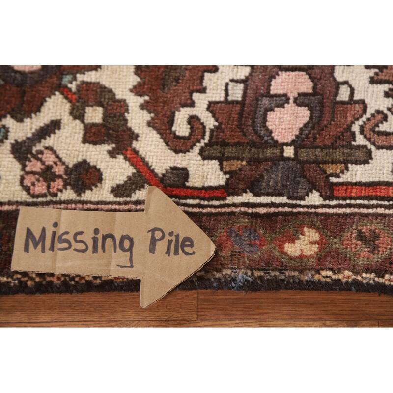 Bakhtiari Persian Vintage Area Rug Handmade Wool Carpet - 7'1"x 10'3"