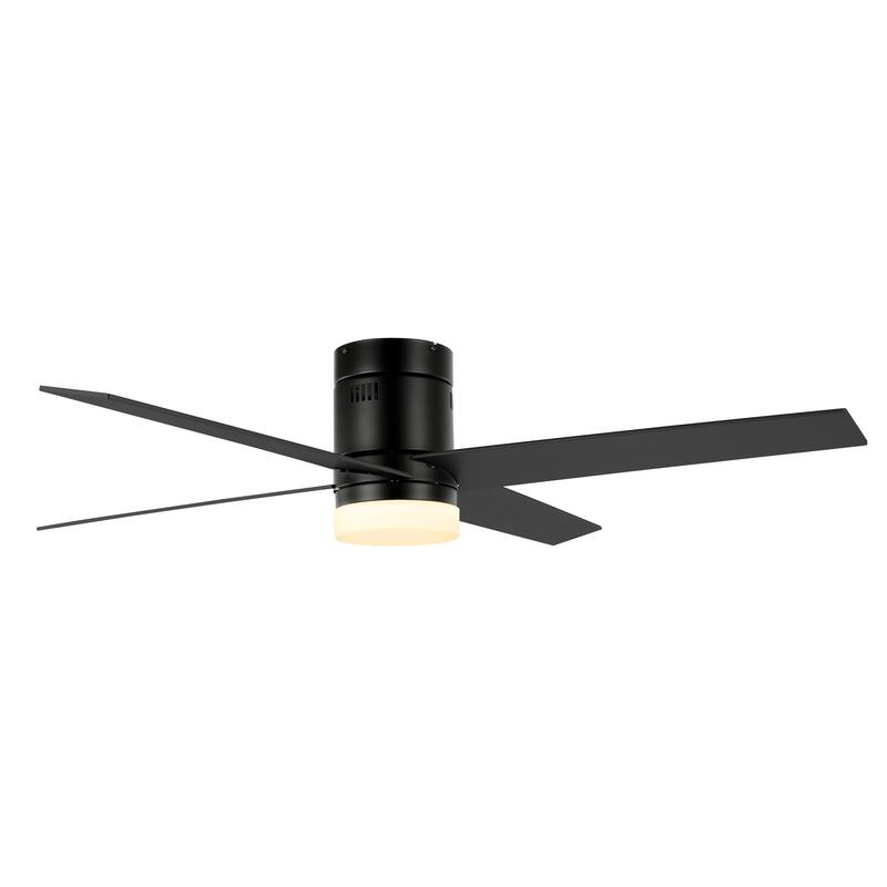 WINGBO 52 inch Indoor Hugger Ceiling Fan with LED Light & Remote...