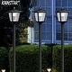 preview thumbnail 5 of 5, Kanstar 70'' LED Adjustable Solar Powered Vintage Street Lamp Post Light for Outdoor Lanscape Pathway Street Patio Garden Yard