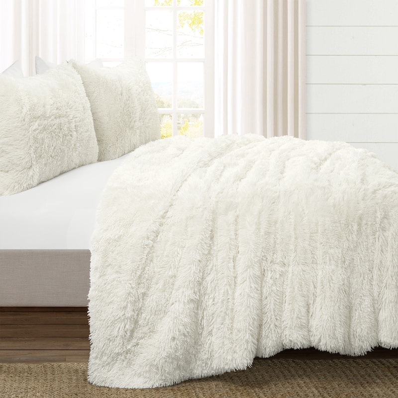 Lush Decor Emma Faux Fur Comforter Set