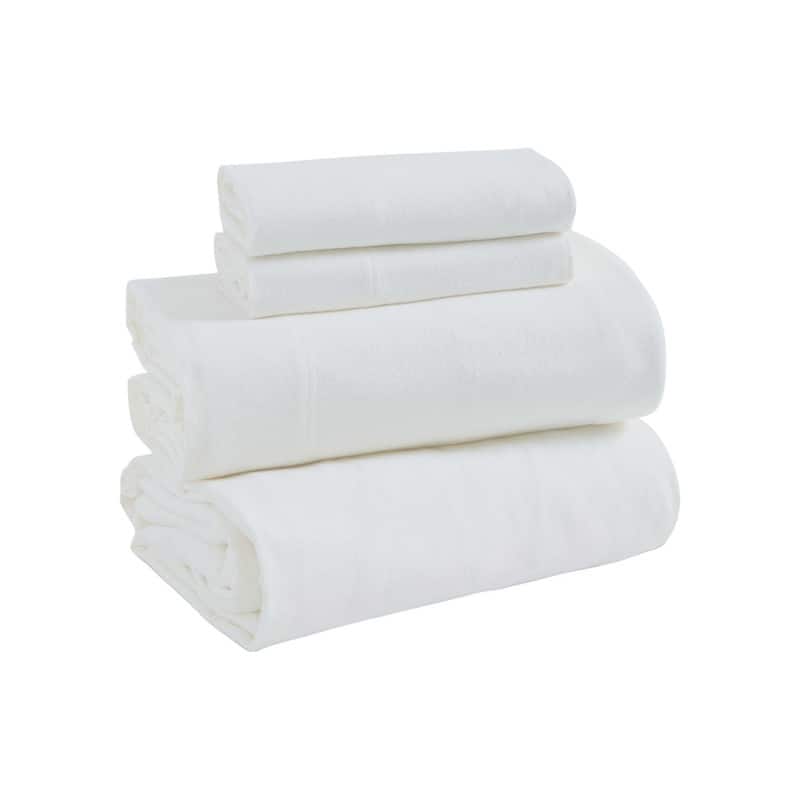 Superior Solid Flannel Cotton Fuzzy Deep Pocket Sheet Set