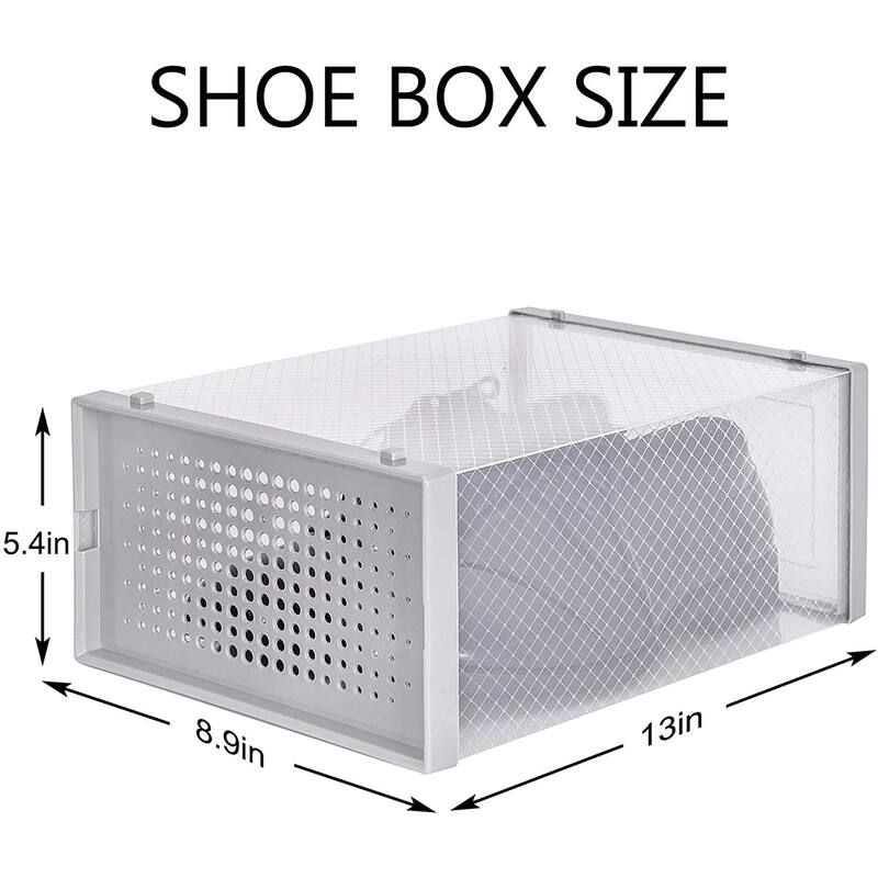 12 Pack Stackable Shoe Storage Box