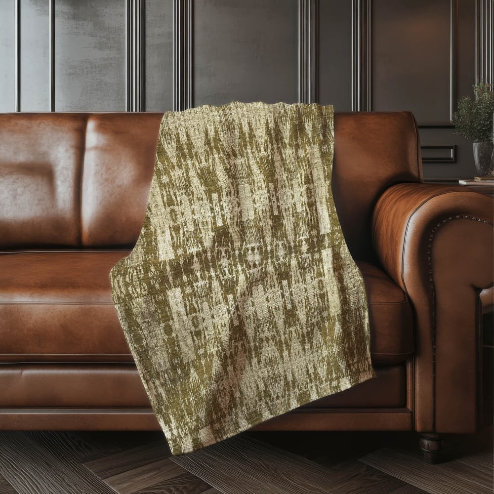 Premium Machine Washable Modern Moroccan Sherpa Throw Blanket