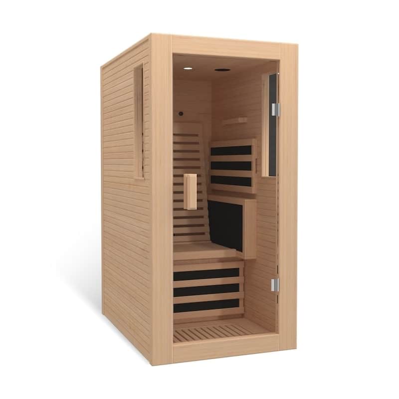 EROMMY up to 3 Person Infrared Sauna with 15-Minute Warm-Up Heater Tube and Carbon Plate