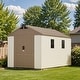 preview thumbnail 52 of 117, Patiowell 8' x 6' / 8' x 8' / 8' x 10 '/ 8' x 12' Plastic Outdoor Shed With Floor for Patio Furniture, Tools (Kick-It Shed)