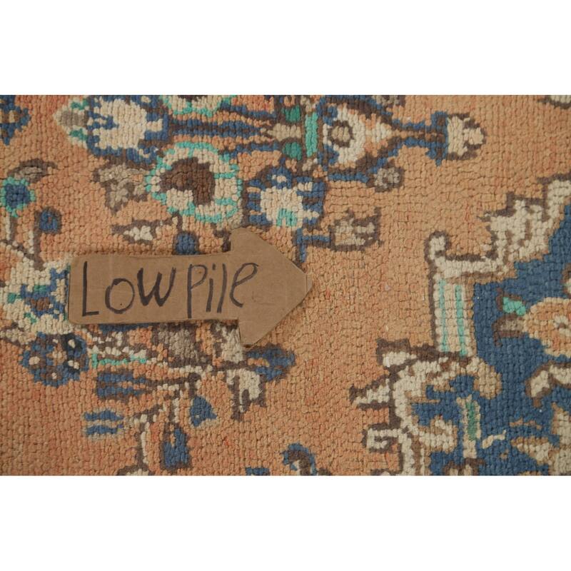 Traditional Hamedan Persian Vintage Area Rug Hand-Knotted Wool Carpet - 6'6"x 9'8"