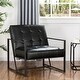 preview thumbnail 10 of 45, Glitzhome 31.50"H Mid-Century PU Leather Tufted Accent Chair