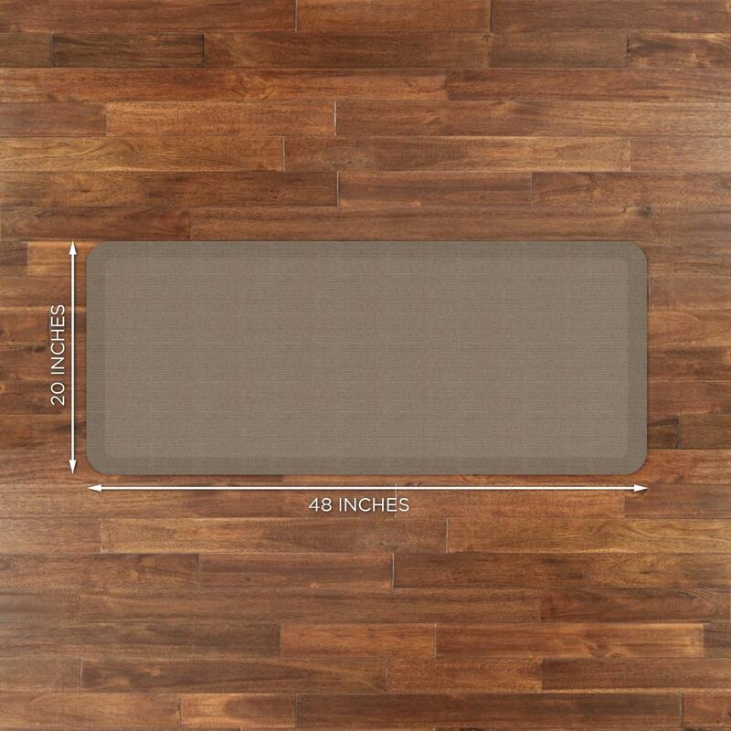 Designer Comfort Grasscloth Anti-Fatigue Kitchen Mat