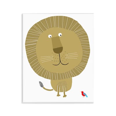 Stupell Friendly Lion & Bird Wall Plaque Art Design By Carla Daly