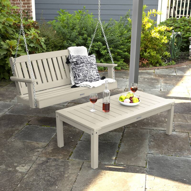 HIGHWOOD Lehigh 4-Foot Porch Swing and Coffee Table